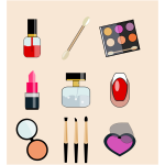 Cosmetic and beauty icons