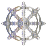 Crystalline Ornate Dharma Wheel Variation 2