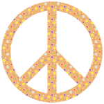 Cute Floral Peace Sign
