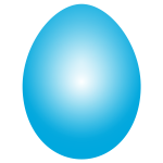 Cyan Easter Egg