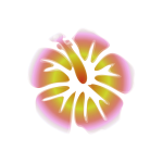 Decorative flower with glowing effect