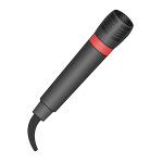 Vector image of microphone
