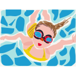 Girl in the swimming pool