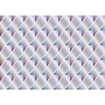 Diamond hexagons in a pattern