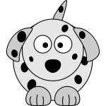 Dalmatian cartoon dog