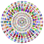 Decorative Mandala II Prismatic No Background