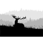 Deer Silhouette (#3)