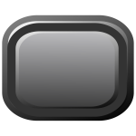 Black vector clip art of PC button.
