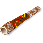 Didgeridoo instrument vector image
