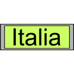 Digital Display with "Italia" text