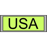 Digital Display with "USA" text