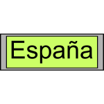 Digital Display with "EspaÃ±a" text