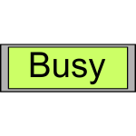 Digital Display "Busy" vector image