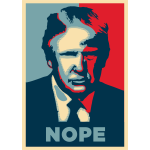 Donald Trump Nope Poster