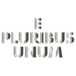 E Pluribus Unum Chrome Typography No Background