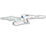 New Spaceship Enterprise vector drawing