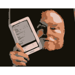 Vector image of e-book reader | Free SVG