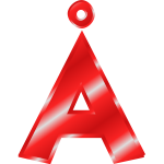 Effect Letters Alphabet red: Ã…