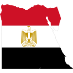 Egypt's flag and map