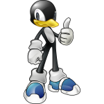 Tux The penguin in sonic style