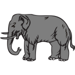 Big elephant vector clip art