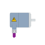 Vector clip art of encoder profibus