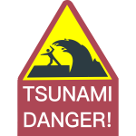 Tsunami danger sign