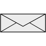 Black and white envelope