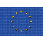 EU flag grainy texture