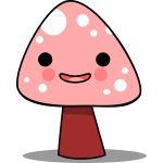 Happy mushroom vector image