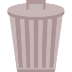 Trashcan vector symbol