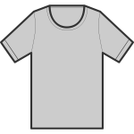 Gray T-shirt illustration