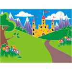 Fairytale fantasy castle