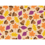 Fall leaf pattern vector image