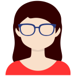 Female avatar with glasses
