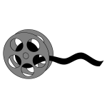 Film reel vector illustrartion