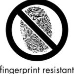 Fingerprint resistant sign (1-color)