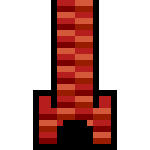 Pixel fireplace