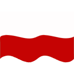 Flag of Poland wave effect