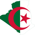 Algeria Map Flag   خريطة وعلم الجزائر
