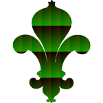 Vector image of stylized lotus flower