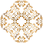 Floral gold design