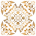 Leafy motif in gold