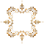 Golden floral frame