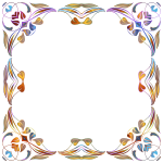 Flourish photo frame vector image