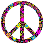 Floral Peace Sign