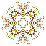 Floral ornament vector clip art
