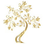 Floral Tree Supplemental Gold