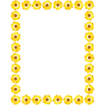 Floral Yellow Frame