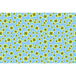 Floral pattern in blue and yellow